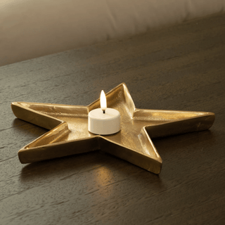 Antique Star - Shaped Platter in Gold - Joy By