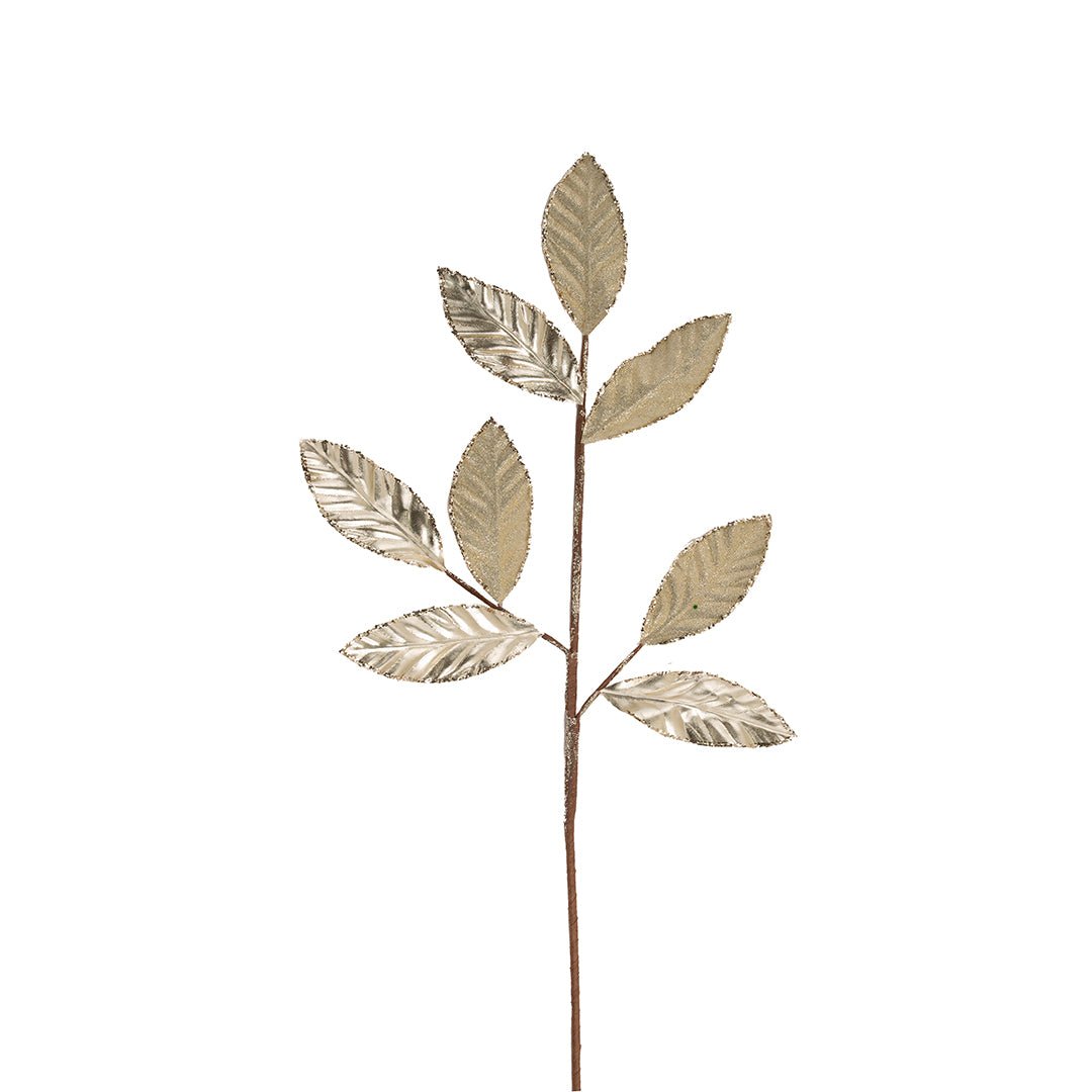 Metallic Champagne Foliage Pick - Joy By