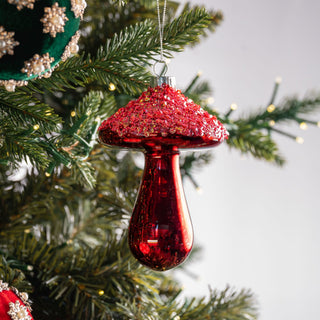 Red Mushroom Hanging Ornament - Joy By