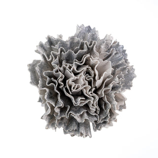 Silver Glitter Carnation Flower Ornament - Joy By