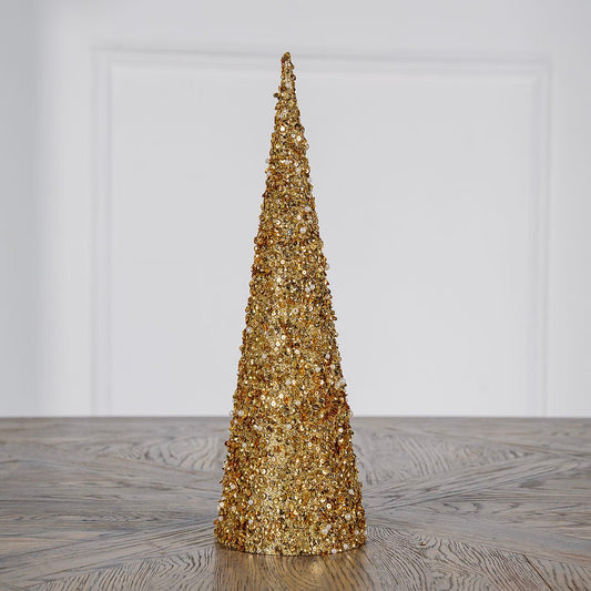 15" Gold Sequin Comical Table Top - Joy By