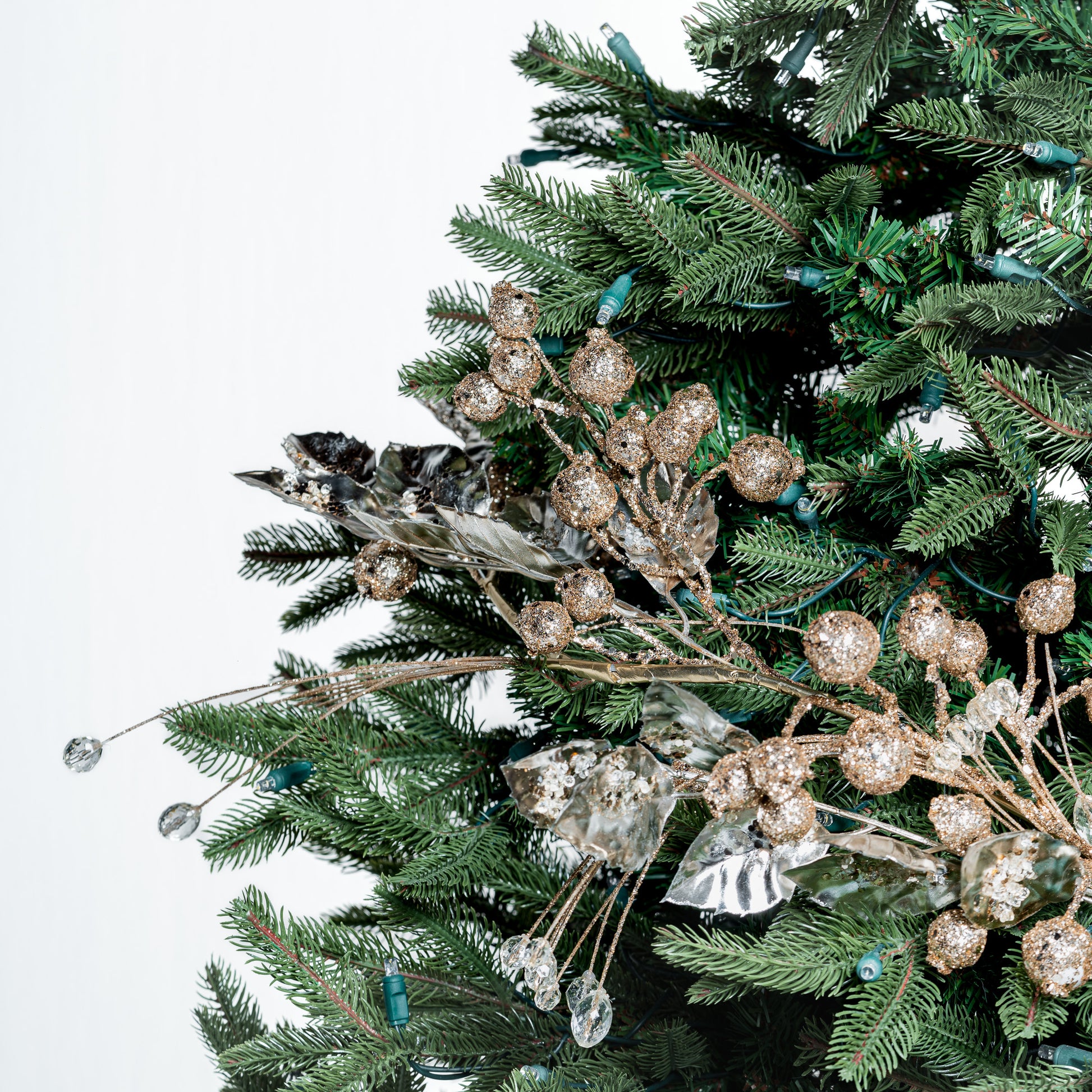 Champagne Leaves and Beads Garland