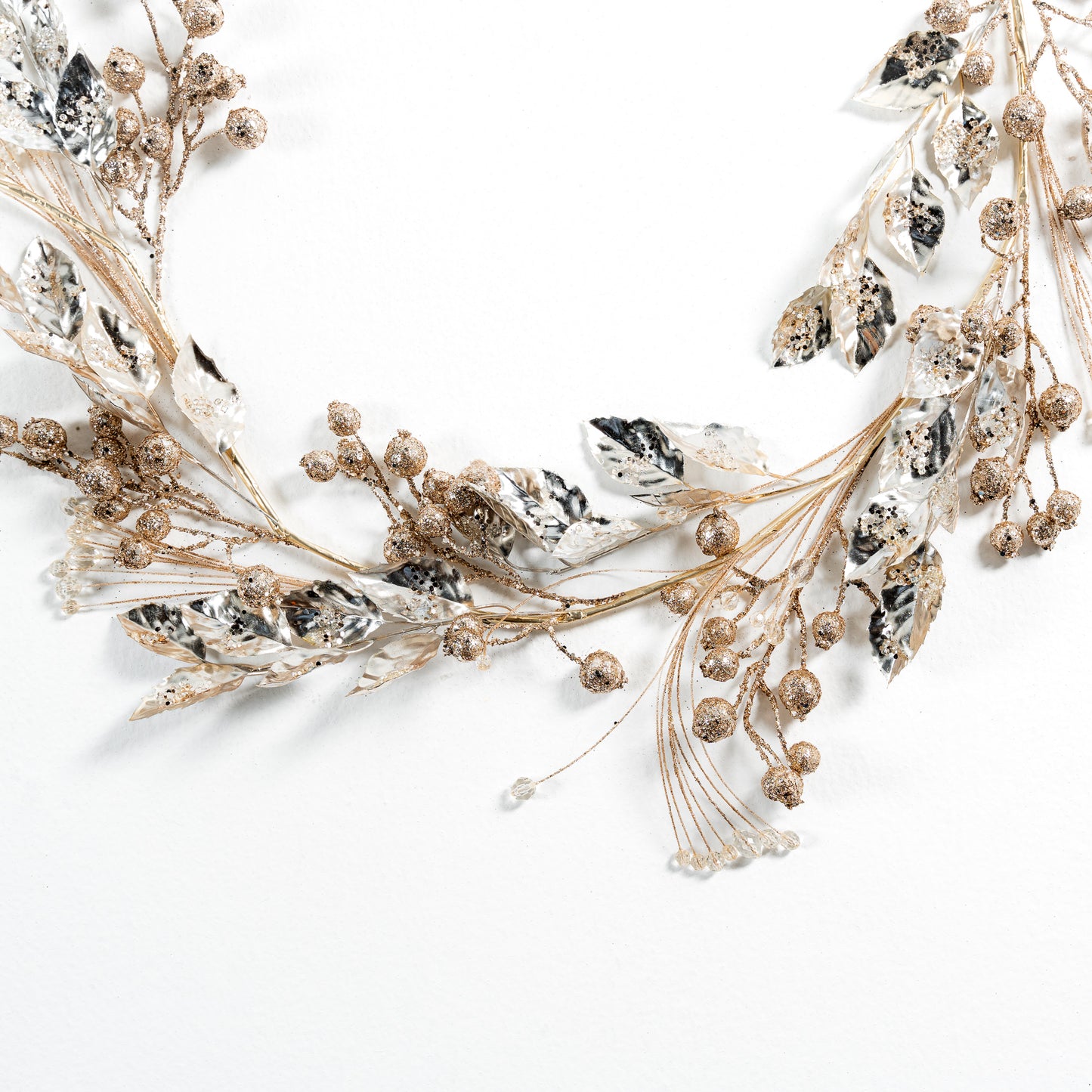 Champagne Leaves and Beads Garland