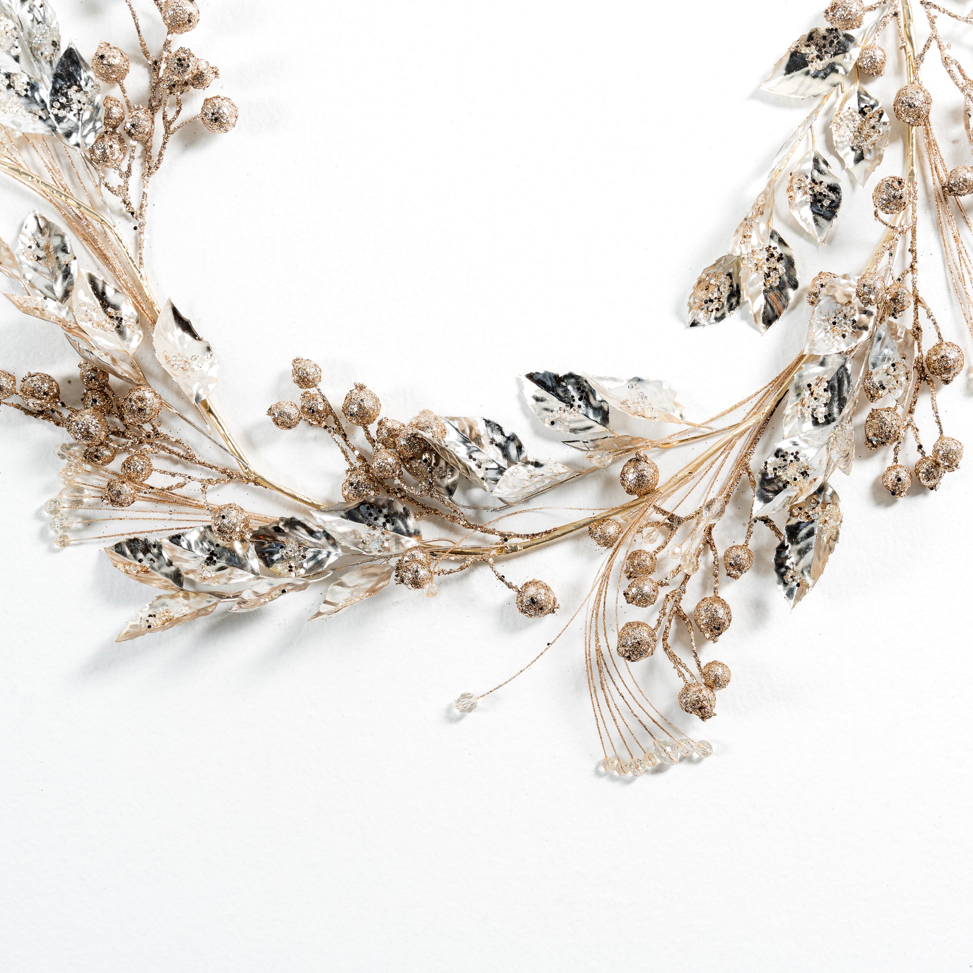 Champagne Leaves and Beads Garland