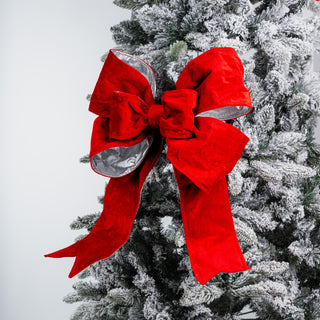 Large Red Festive Bow