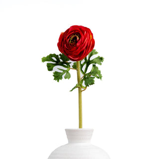 24" Faux Red Ranunculus - Joy By