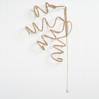 Champagne Twirl Ribbon Festive Pick