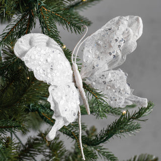 Vintage Butterfly Pick White