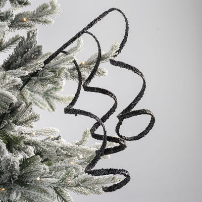 Black Glitter Twirl Pick