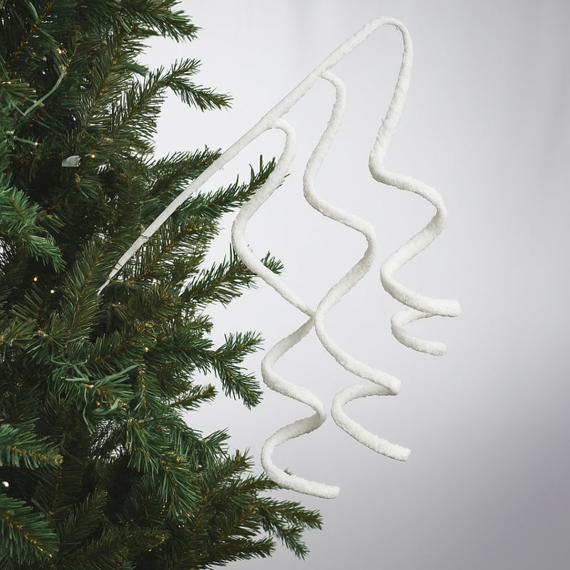 White Glitter Twirl Pick