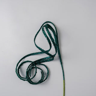 Emerald Green Twirl Ribbon Pick, Set of 6