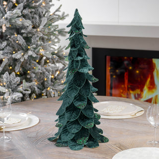 Emerald Leaf Conical Tree Green / 70cm (Length)
