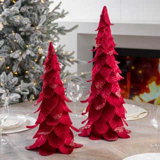 Red Leaf Conical Tree Red / 50cm (Length)