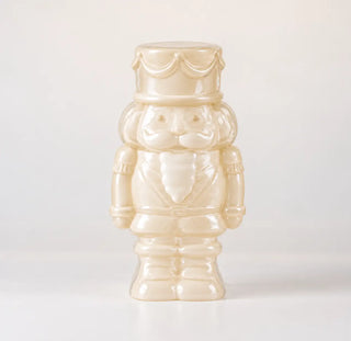 Cream Glass Nutcracker - Joy By