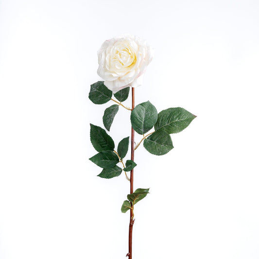 38" Faux White Rose - Joy By