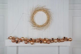 Gold LED Light Wreath Gold / 48"