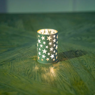 Star Candle Votive Silver / 8"