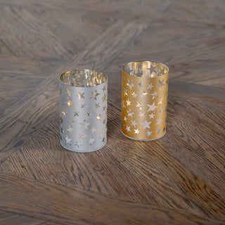 Star Candle Votive Silver / 8"