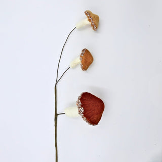 Amber Mushroom Pick With Rhinestones - Joy By
