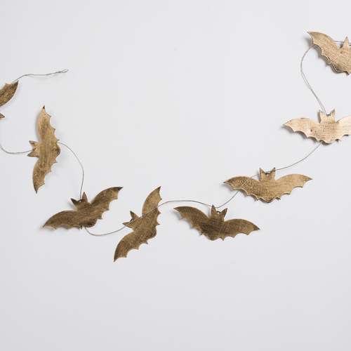 Antique Gold Bats Metal Garland - Joy By