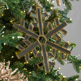 Big Glass Snowflake - Joy By
