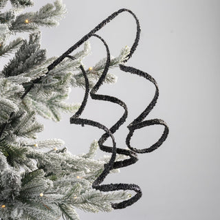 Black Glitter Twirl Pick - Joy By