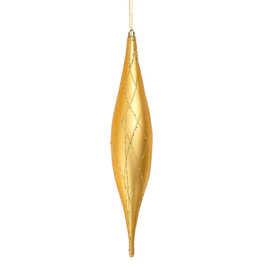 Bright Gold 13" Shuttle Ornament - Joy By