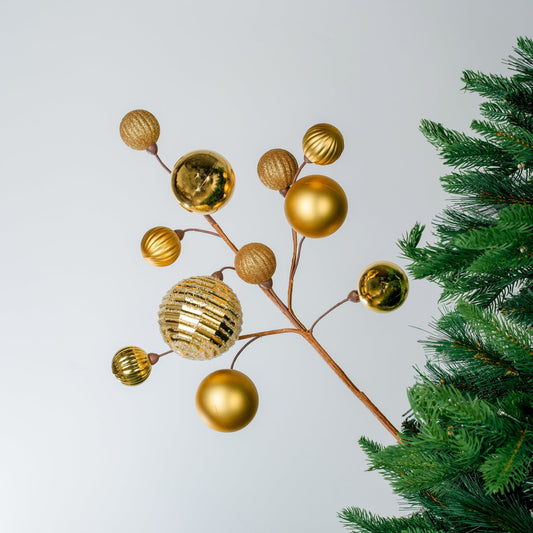 Bright Gold Ball Spray Pick - Joy By