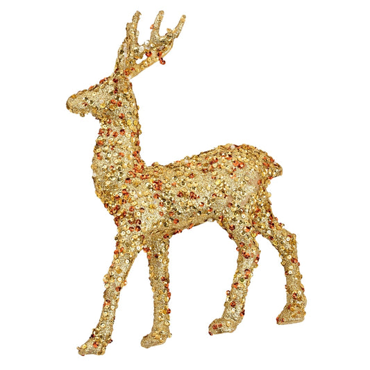 Bright Gold Deer Ornament - Joy By