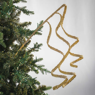 Bright Gold Tinsel Twirl Pick - Joy By