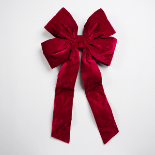 Burgundy Oversized Outdoor Bow - Joy By