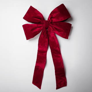 Burgundy Oversized Outdoor Bow - Joy By