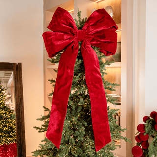 Burgundy Oversized Outdoor Bow - Joy By