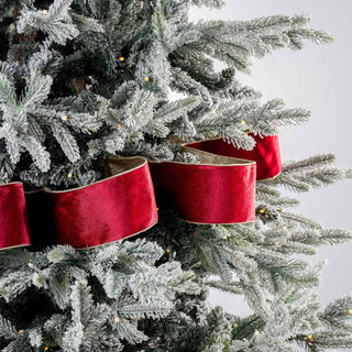 Burgundy Ribbon With Wired Edges - Joy By