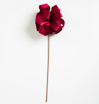Burgundy Velvet Decorative Pick - Joy By