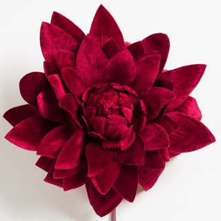Burgundy Velvet Sunflower Pick - Joy By