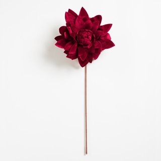 Burgundy Velvet Sunflower Pick - Joy By