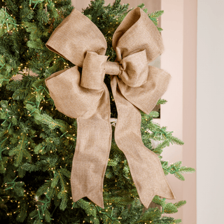 Burlap Bow 18" - Joy By