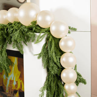 Candy Apple Pearl Ball Garland 134-Inch - Joy By