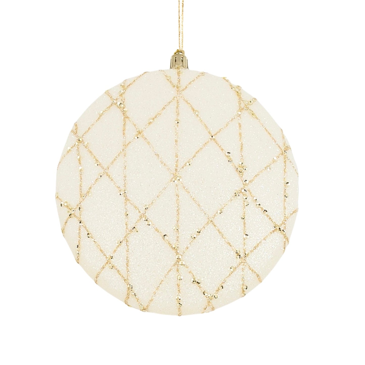 Champagne 6" Flat Ball Ornament - Joy By