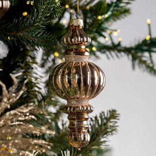 Champagne Finial Ornament - Joy By