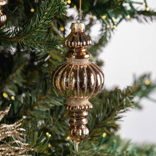 Champagne Finial Ornament - Joy By