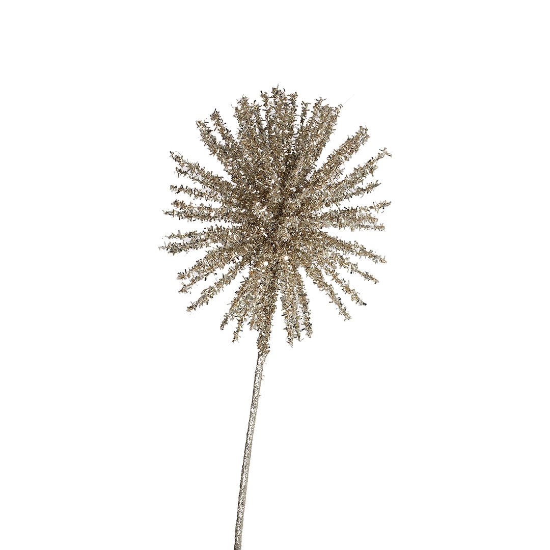 Champagne Glitter Dandelion Pick - Joy By