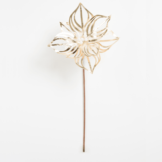 Champagne Mesh Flower Pick - Joy By