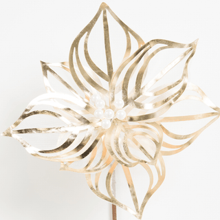 Champagne Mesh Flower Pick - Joy By