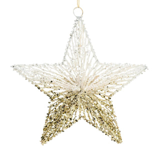 Champagne & White Star Ornament - Joy By