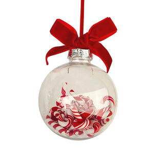 Clear 3" Ball filled with Candy Canes - Joy By