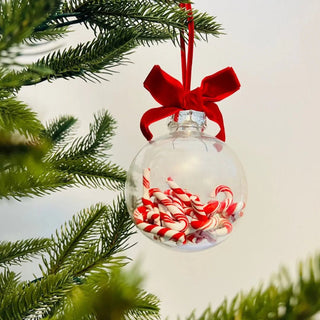 Clear 4" Ball filled with Mixed Candy - Joy By