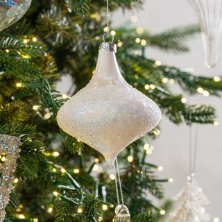 Clear Glass Onion Ornament - Joy By