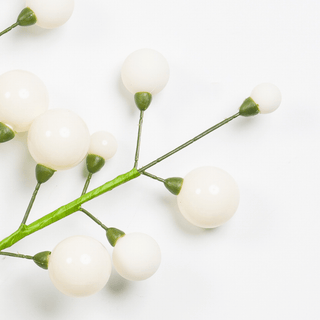Cream Shiny & Matte Ball Spray Pick 27" - Joy By